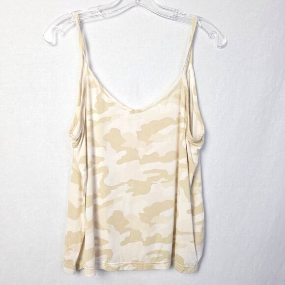 Old Navy Beige Camo Print Tank Top M - Picture 1 of 4